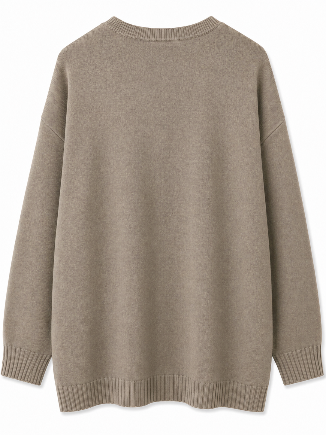 beżowy oversize’owy sweter z dzianiny (1) beżowy oversize’owy sweter z dzianiny (1)