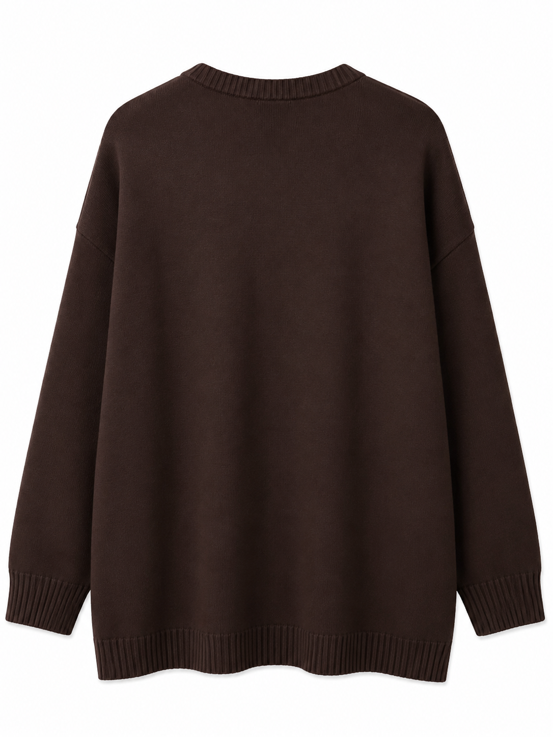 brązowy sweter z dzianiny od tyłu(1) (2) brązowy sweter z dzianiny od tyłu(1) (2)