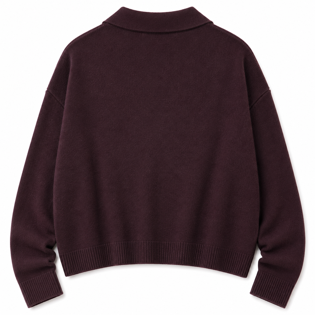 burgundowy sweter z dzianiny od tyłu burgundowy sweter z dzianiny od tyłu