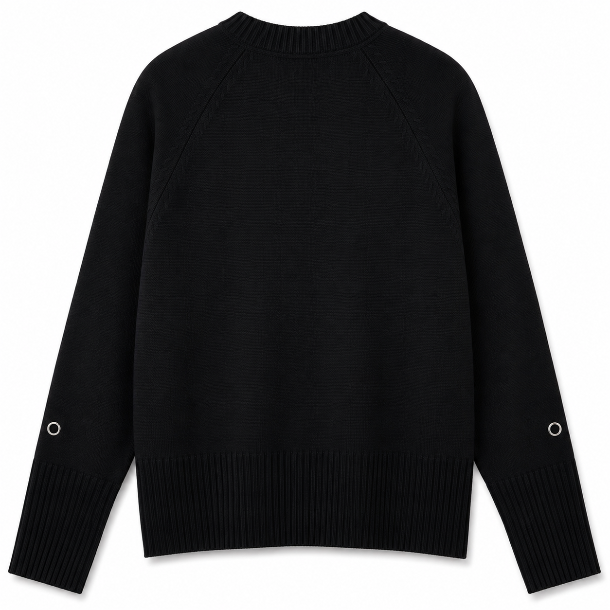 czarny sweter z metalowymi oczkami(1) czarny sweter z metalowymi oczkami(1)