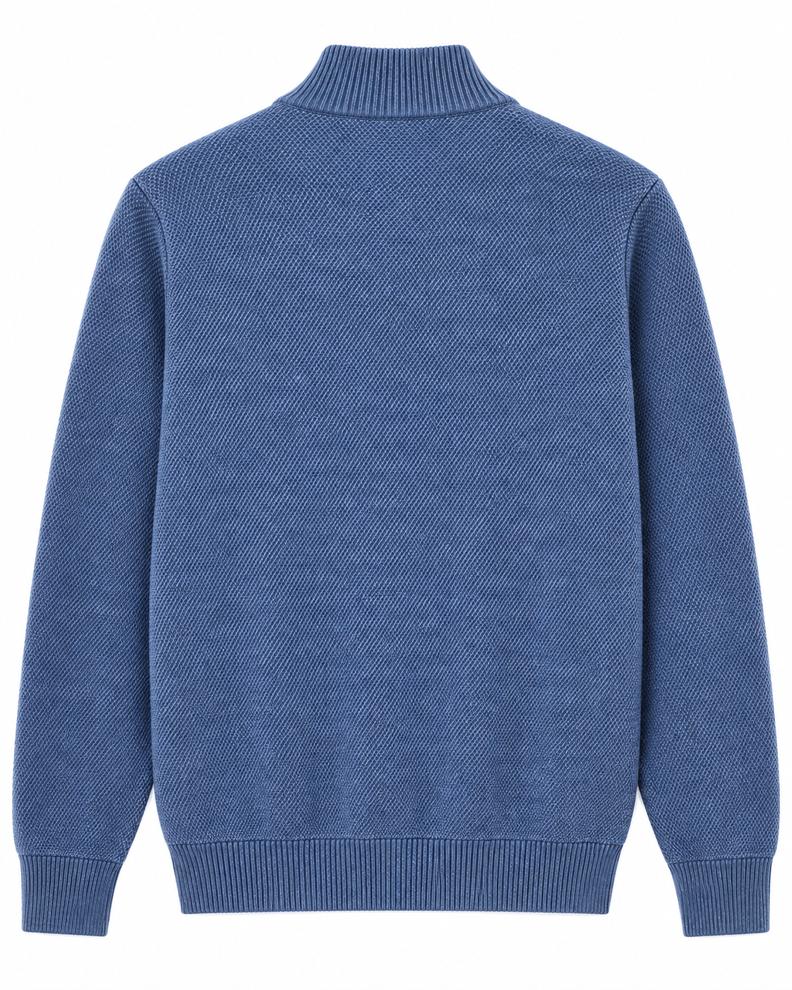 niebieski sweter z dzianiny – tył (2) niebieski sweter z dzianiny – tył (2)